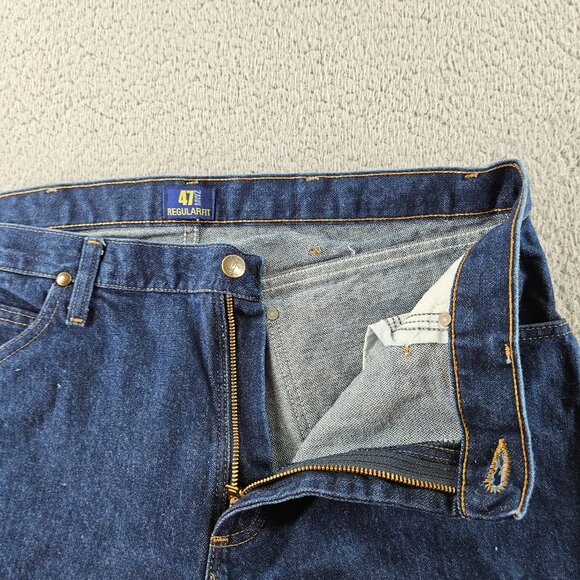 Wrangler Jeans Mens 38x32 Blue Regular Fit 47MWZPW Western Cowboy Cut Work Pants - Picture 4 of 15